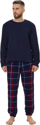 Пижама Mark Formelle 591056 (р.112-102-176/182, темно-синий/красная клетка на темно-синем)