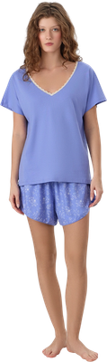 Пижама Mark Formelle 592544 (р.164/170-104-110, аметист/цветы на аметистовом)
