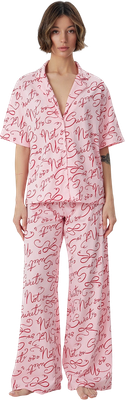 Пижама Mark Formelle 592554 (р.164/170-104-110, текст на розовом)