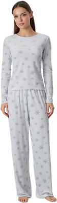 Пижама Mark Formelle 592561 (р.164/170-96-102, снежинки на льду)
