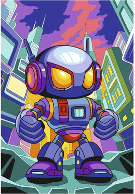 Картина по номерам Lori Нео-робот / Рхд-047