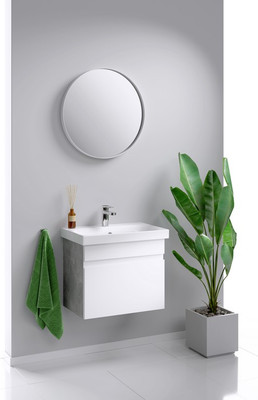 Тумба с умывальником Aqwella Smart 60 / SRT0106BS + Moduo 60 Slim (P-UM-MOD60SL/1)