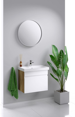 Тумба с умывальником Aqwella Smart SRT0106DB + Moduo 60 Slim (P-UM-MOD60SL/1)