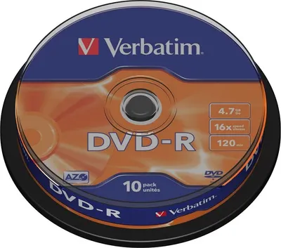 Набор дисков CD-R Verbatim AZO Matt Silver CakeBox 4.7GB 16x / 43523 (10шт)