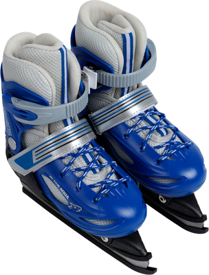 Коньки раздвижные Black Aqua 10964194 (р.34-37, синий)