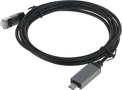 Кабель Buro BU-USB-C-LAN1000-2M (2м, черный)