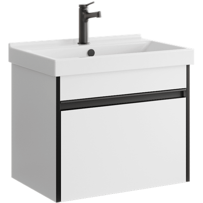 Тумба с умывальником Aqwella Urban URB0106W + Фостер 60