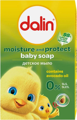 Мыло твердое детское Dalin С маслом авокадо Увлажнение и защита (100г)