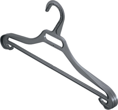 Пластиковая вешалка-плечики Бытпласт 43120931395 (черный)