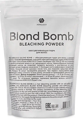 Порошок для осветления волос Adricoco Blond Bomb (100г)