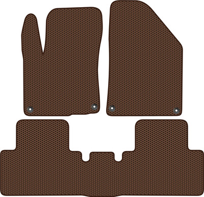 Комплект ковриков для авто Alicosta 2224_1-кор для Geely Belgee X50 I SUV 2023-н.в. (EVA соты, коричневый)