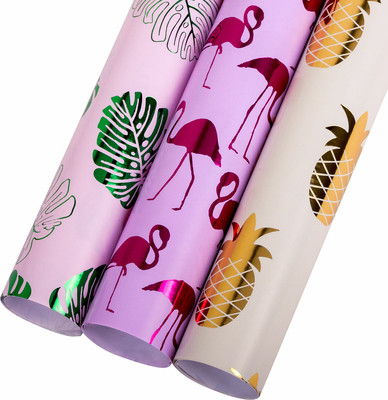 Бумага для оформления подарков Золотая сказка 3 дизайна / 591945