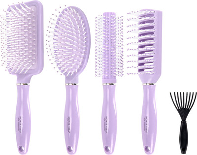 Набор расчесок Monte Vita С щеткой для чистки / 457437 (4шт)