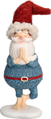 Статуэтка Andrea Fontebasso Christmas Babbo Yoga Санта в позе дерева / CM9BB023046