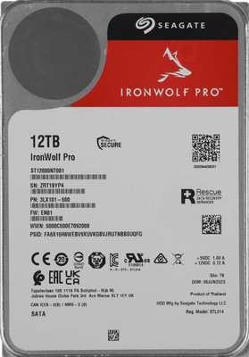 Жесткий диск Seagate Ironwolf Pro 512E 12TB (ST12000NT001)