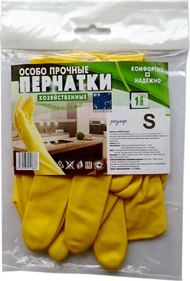 Перчатки хозяйственные Goodesta Латексные особо прочные (S)