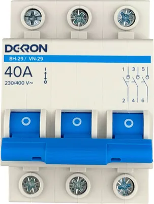 Выключатель нагрузки DEKRON ВН-29 3P 40А / is29-3-40-dek