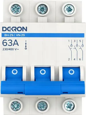 Выключатель нагрузки DEKRON ВН-29 3P 63А / is29-3-63-dek