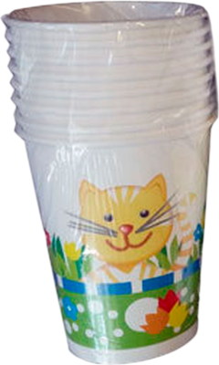 Набор бумажных стаканов Лекс Детство без еврослота (8шт, 200мл)