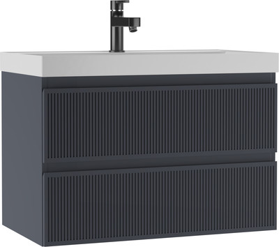 Тумба под умывальник Домино Unit 80 Tower В2 (графит)