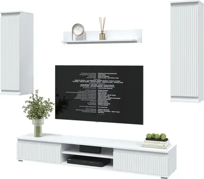 Горка для гостиной Interline Neo-10 (белый платинум/белый)