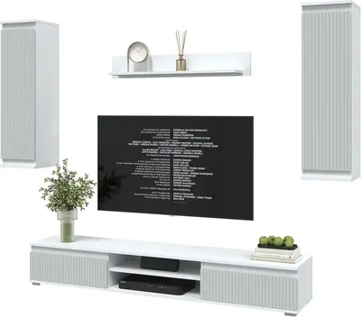 Горка для гостиной Interline Neo-10 (белый платинум/грей)