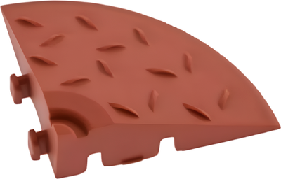 Боковой элемент обрамления для газонной решетки Альта-профиль Угловой (коричневый)