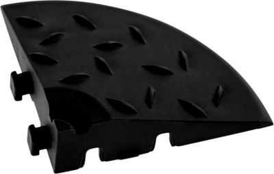 Боковой элемент обрамления для газонной решетки Альта-профиль Угловой (черный)
