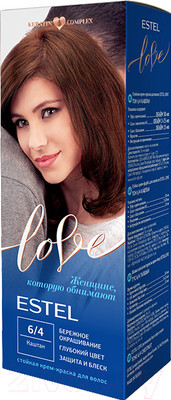 Крем-краска для волос Estel Love 6/4 (каштан)