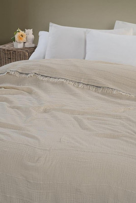 Плед Sarev Евро 220x240 / PL029 IZGI v2/Natural