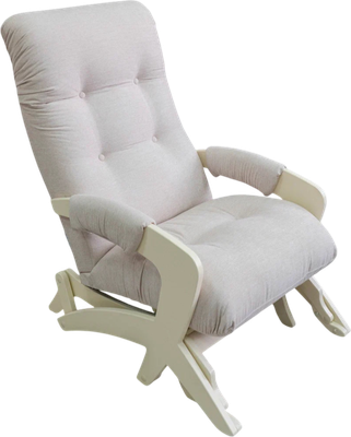 Кресло-маятник Glider Твист (бежевый/дуб шампань)