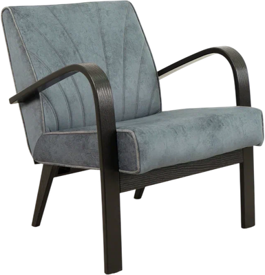 Кресло мягкое Glider Шелл (темно-синий/темно-серый/венге)