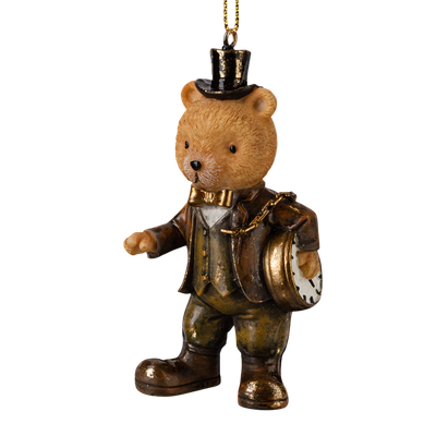Елочная игрушка Erich Krause Decor. Медведь с часами / 64529