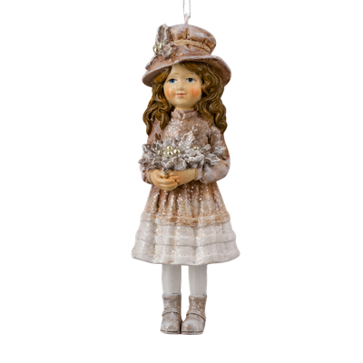 Елочная игрушка Erich Krause Decor. Девочка в шляпке / 64551