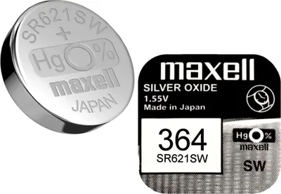 Батарейка Maxell Watch 364 SR621SW Silver 1.55V Bl.1