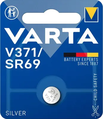 Батарейка Varta Watch 371 SR920SW Silver 1.55V Bl.1 / 371 101 111