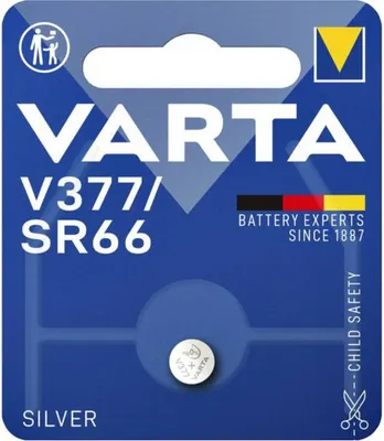 Батарейка Varta Watch 377 SR626SW Silver 1.55V Bl.1 / 377 101 111