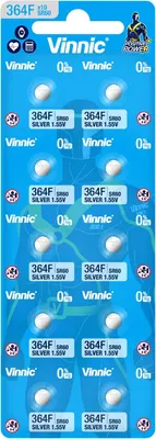 Комплект батареек Vinnic Watch 364F-C10 Silver 1.55V Bl.10 (10шт)