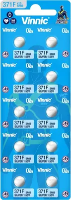 Комплект батареек Vinnic Watch 371F-C10 Silver 1.55V Bl.10 (10шт)