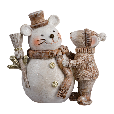 Статуэтка Erich Krause Decor. Мышиный снеговик / 64562