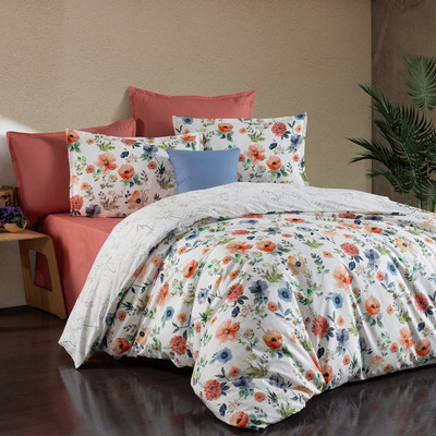 Комплект постельного белья Sarev Bazaar ранфорс Евро / N409 Adel v1/Multi