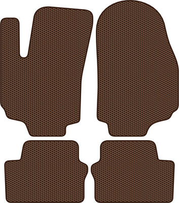 Комплект ковриков для авто Alicosta 1037_1-кор для Opel Zafira минивэн/B 2005-2015 (EVA соты, коричневый)