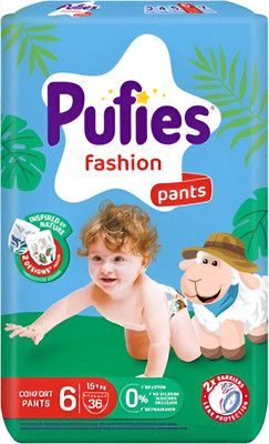 Подгузники-трусики детские Pufies Pants Fashion Extra Large 15+кг (36шт)