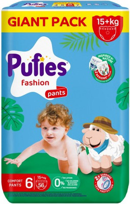 Подгузники-трусики детские Pufies Pants Fashion Extra Large 15+кг (56шт)