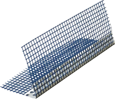 Уголок штукатурный ПланМеталл Перфорированный ПВХ с сеткой 125x125x2500мм