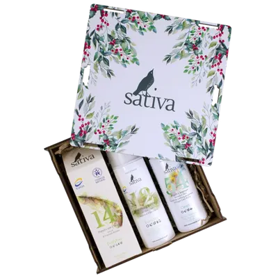 Набор косметики для лица Sativa Бархатная кожа