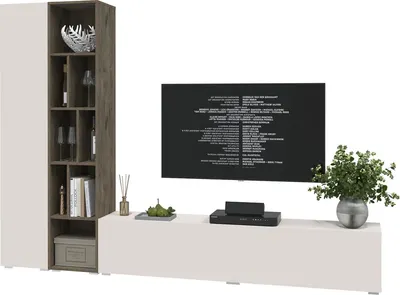 Горка для гостиной Interline Neo-9 (персидский жемчуг/дуб веллингтон)