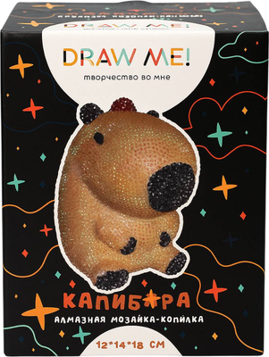 Набор для творчества ILikeGift Алмазная мозаика на копилке Draw Me! Capybara / 156-TZ040