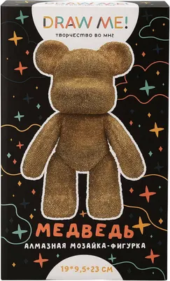 Набор для творчества ILikeGift Алмазная мозаика на фигурке Draw Me! Gold bear / 156-DB014