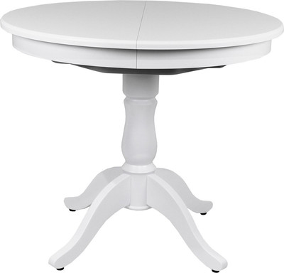 Обеденный стол Виста Вена d90/120 ВС/430 (белый/белый)